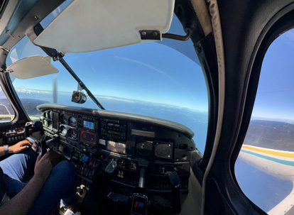 Aircraft for interisland flights in the Galapagos Islands.